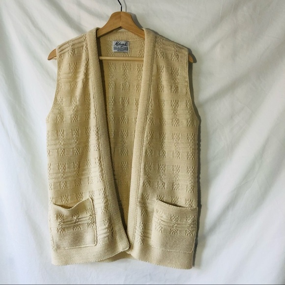 Vintage Sweaters - VINTAGE Milrank of California Knit Sweater Vest / M